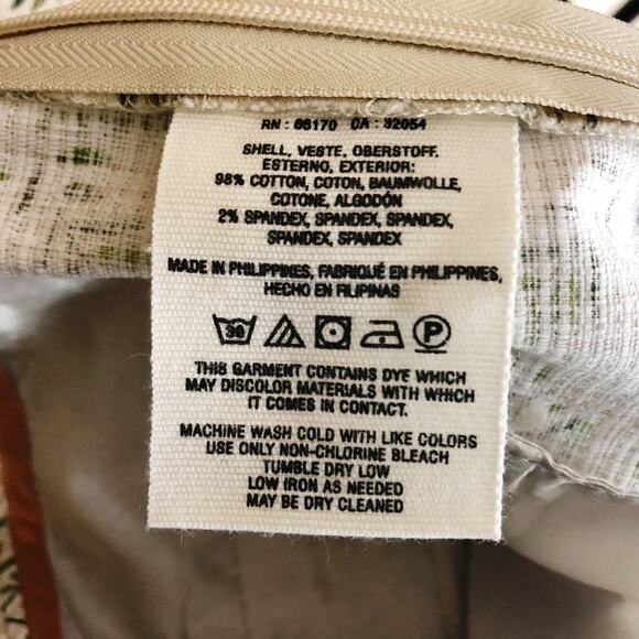 Anthropologie Cartonier 4 Womens Leaf Print Charlie Trouser Pant - Picture 6 of 7